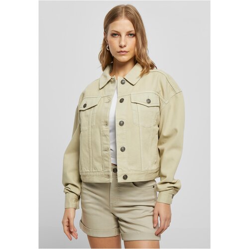 UC Curvy Ladies Oversized Colored Denim Jacket softseagrass Slike