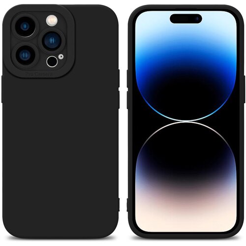 Cadorabo Ohi&amp;scaron;je, združljiv z Apple v tekoči črni barvi - za&amp;scaron;čitni pokrov iz fleksibilnega silikona TPU, (20603410) Slike