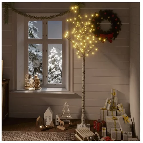  Božično drevesce s 180 LED lučkami 1,8 m toplo belo vrba