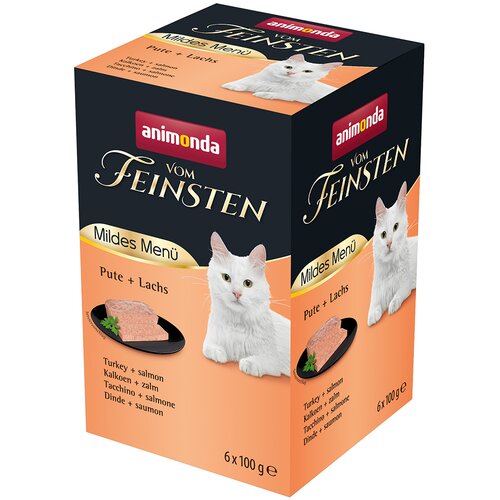  Varčno pakiranje animonda vom Feinsten Mildes Menü Adult 36 x 100 g - Puran & losos Cene