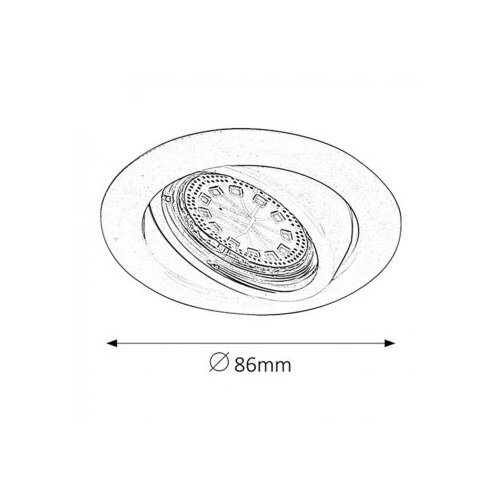 Rabalux lite led ugradni spot GU10 3x3W mat hrom Cene