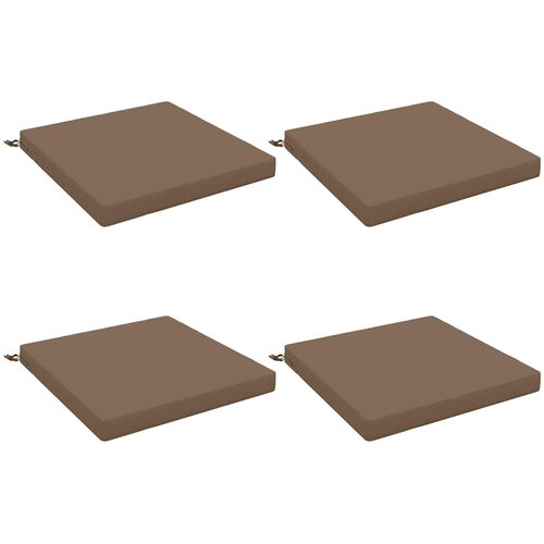  Jastučići za sjedenje SOEST 4 kom. 100% poliester Sivosmeđa Slike