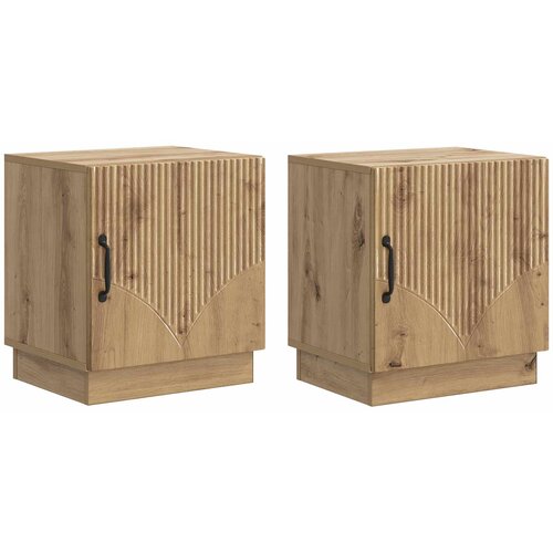  Noćni ormarić 2 pcs Hrast artisan 43 x 34,5 x 47 cm Cene