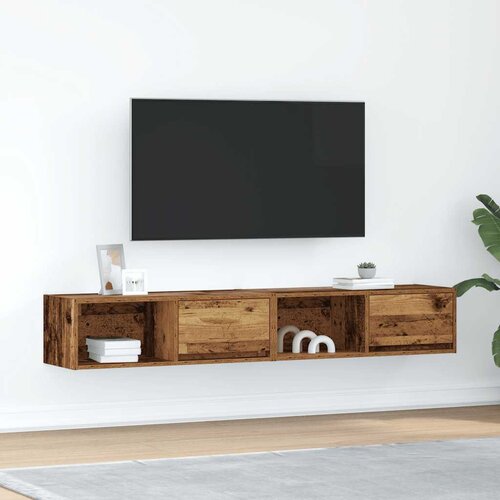 VidaXL TV omarica 2 kosa starinski les 80x31x25,5 cm inženirski les Slike