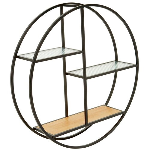 Premier Housewares Crna/u prirodnoj boji metalna polica s vi&amp;scaron;e razina 61 cm Mataram &amp;ndash; Slike
