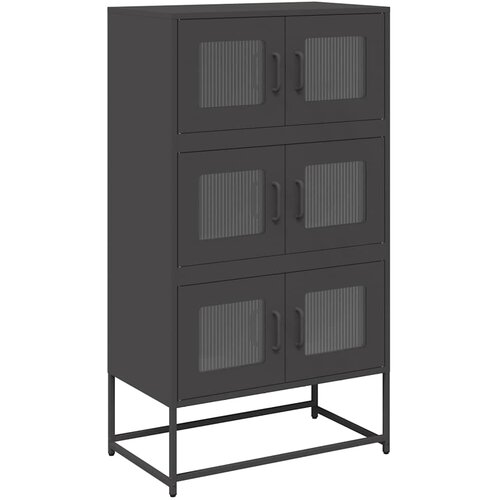 Maison Chic Visoka Komoda - Predalnik črna 68x39x123 cm Jeklo, (21715625) Cene