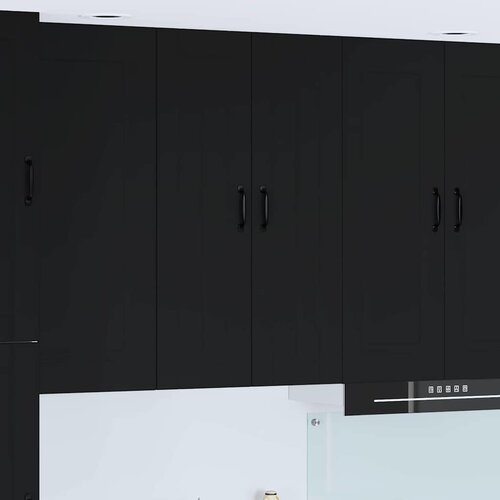 VidaXL Zidni kuhinjski ormarić Crna 60 x 31 x 100 cm Konstruirano drvo Slike