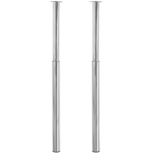  2 Teleskopske Noge za Stol Krom 710 mm-1100 mm Cijene