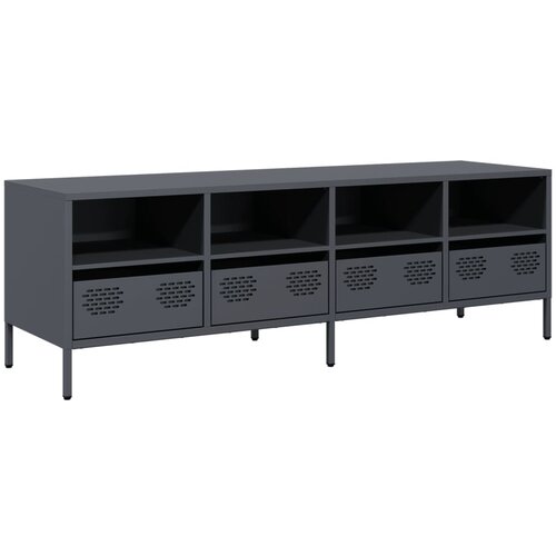 Maison Chic TV omarica - TV stojalo - Televizijska omarica antracitna 135x39x43,5 cm hladno valjano jeklo, (21702078) Cene