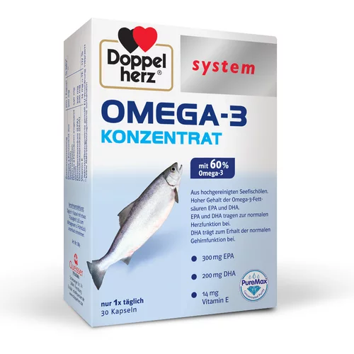 Doppelherz System Omega-3 koncentrat, kapsule
