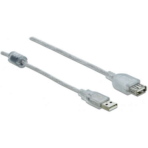Delock Podalj&scaron;ek USB A-A 1m transparent dvojno oklopljen 83881 Cene