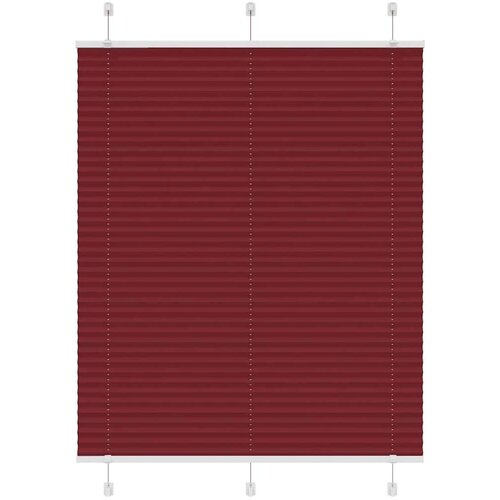 vidaXL Plisirana žaluzija Bordeaux Red 110x150 cm Širina tkanine Cene