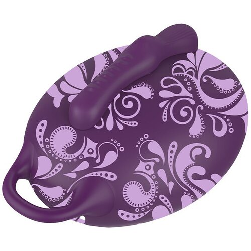 Bouncy Bliss Flow Sit-On Vibrator Purple Slike