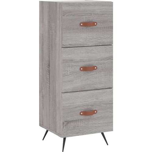 vidaXL Visoka omara siva sonoma 34,5x34x180 cm inženirski les Cene
