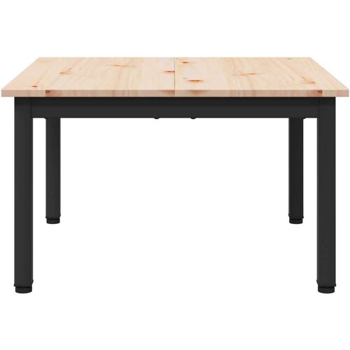  Stolić za kavu Prirodna 60 x 60 x 36 cm Čvrsto borovo drvo Slike