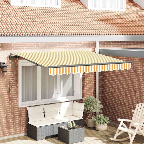  Skrovita tenda Žuta 250 x 200 cm tkanina Cijene