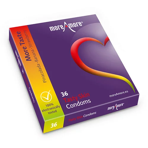 moreAmore Kondomi Tasty Skin 36/1