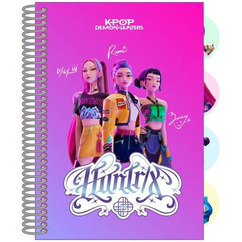 KPop Demon Hunters Bilježnica A7 - tvrde korice, 80 listova Slike
