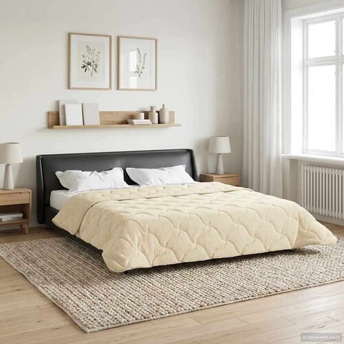  Zimska posteljnina krema 220 x 260 cm Mikrofibra in Teddy flis, (5000284661) Cene