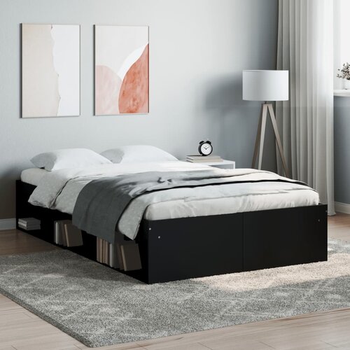 VidaXL Posteljni okvir črn 120x200 cm Slike