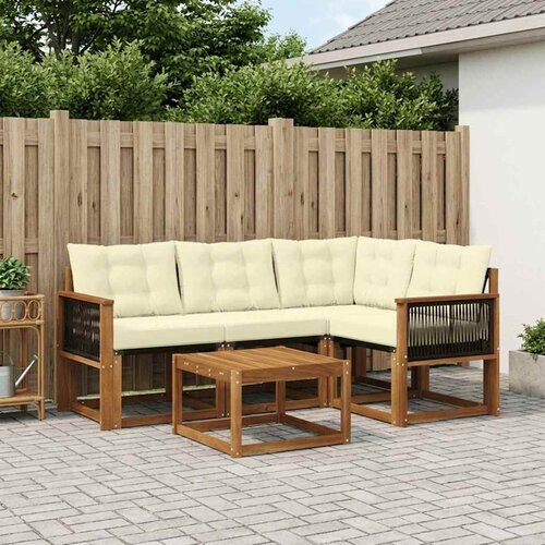  Set vanjskih sofa 5 kom. Prirodna i krem Cijene