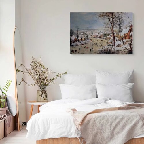  Slika - Pieter Bruegel the Elder &amp;ndash; Winter Landscape with Birdtrap 90x60 Akustična Slike