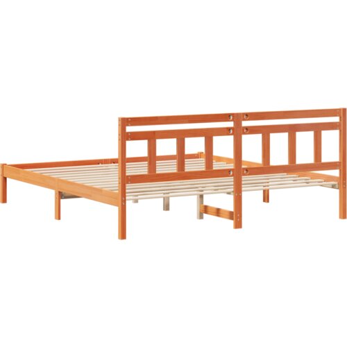  Krevetna konstrukcija Smeđa 160 cm x 200 cm Borova drva Slike