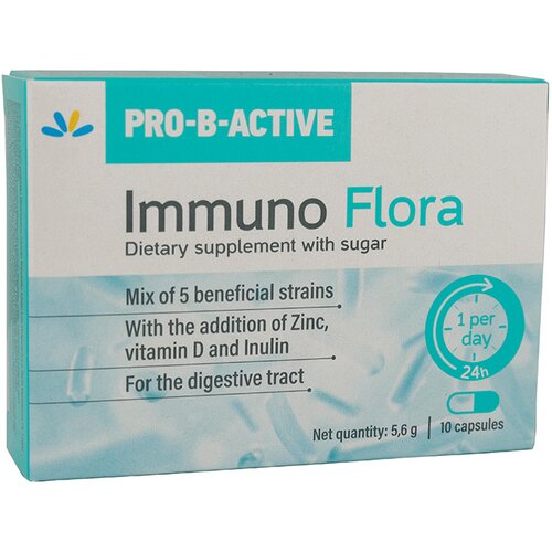PRO-B-ACTIVE pro -b- active immuno flora 10 kapsula Cene