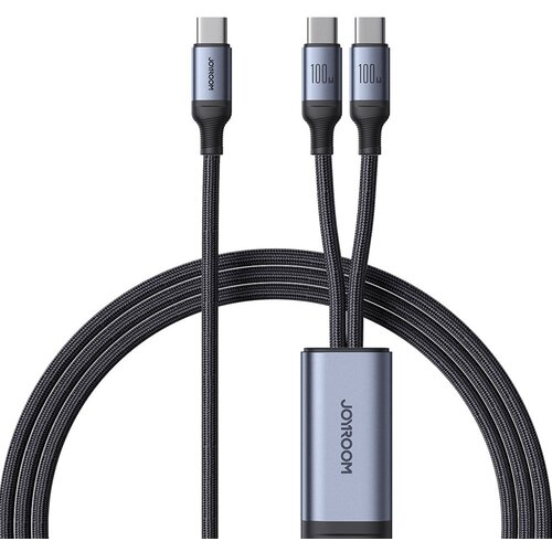 Joyroom Polnilni kabel serije Speedy (SA21-1T2) - Type-C do 2x USB-C - hitro polnjenje - 100 W - 150 cm - črn Cene