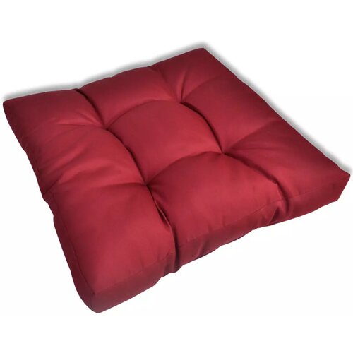  Tapecirani jastuk za sjedalo 60 x 60 x 10 cm boja crvenog vina Slike
