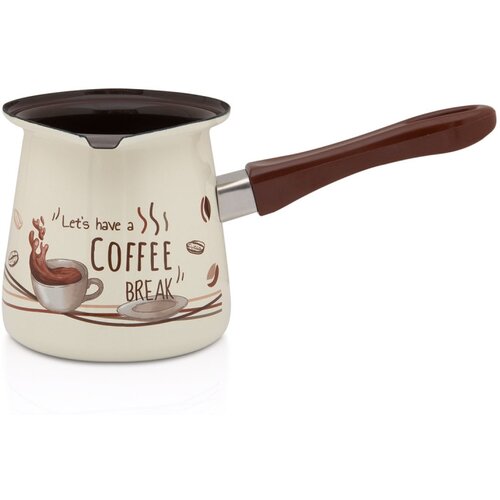 Metalac džezva s kljunom dekor coffe break 13cm / 1,20lit Cijene