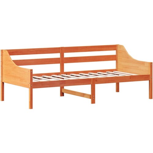 VidaXL Dnevna postelja vo&amp;scaron;čeno rjava 100x200 cm trdna borovina, (21007338) Slike
