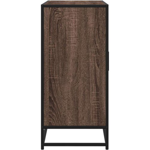 VidaXL Komoda smeđi hrast 92x35x76 cm izrađeno drvo Slike