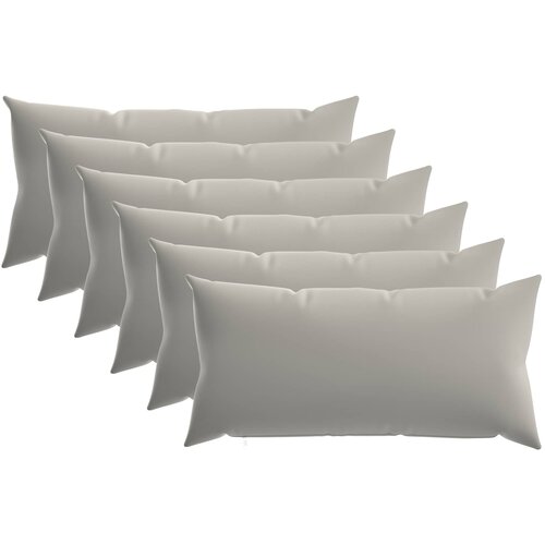  Presvlaka za jastuk 6 pcs HEERLEN Siva 40 x 70 cm Poliester Cene