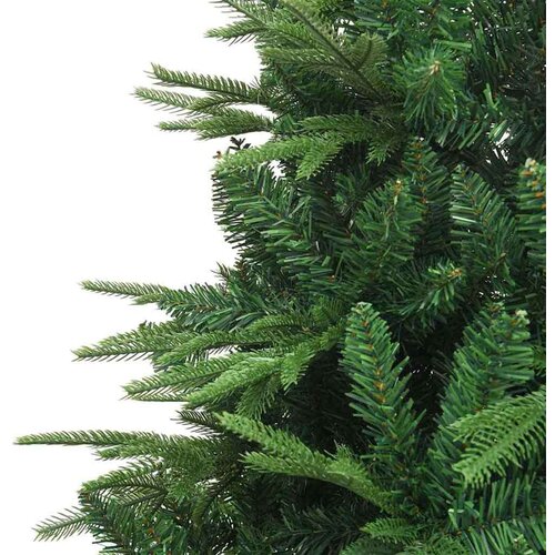 VidaXL Umjetno predsvijetljeno božićno drvce Zelena 180 cm PVC i PE Slike