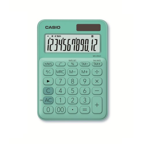 Casio kalkulator ms 20 uc zeleni Slike