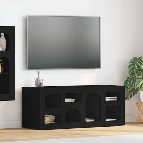 TV omarica Črna 100 x 35 x 40 cm Konstruiran les, (5000112802) Cene