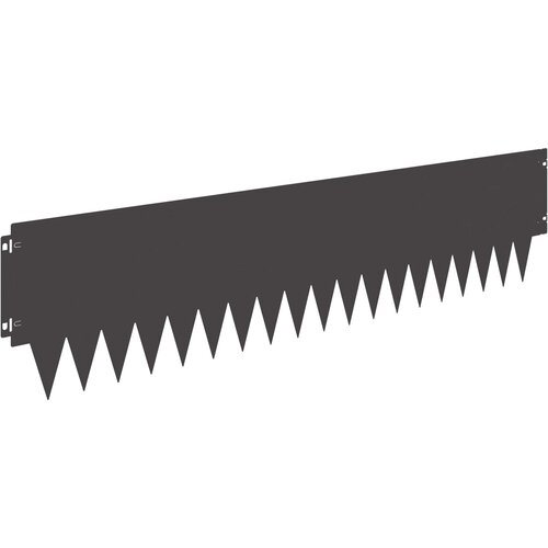 vidaXL Robovi trave 20 pcs 103 x 25 cm jeklo Črna, (5000301736) Cene