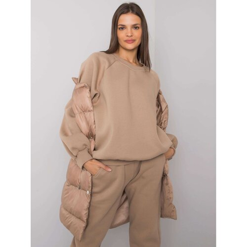 Fashion Hunters Dark beige three-piece set with a Minneola vest Slike