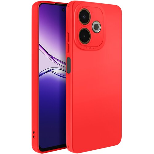 AVIZAR Mehak silikonski ovitek za Oppo A5 Pro z ojačitvijo kamere, Rdeča, (5000189061) Cene