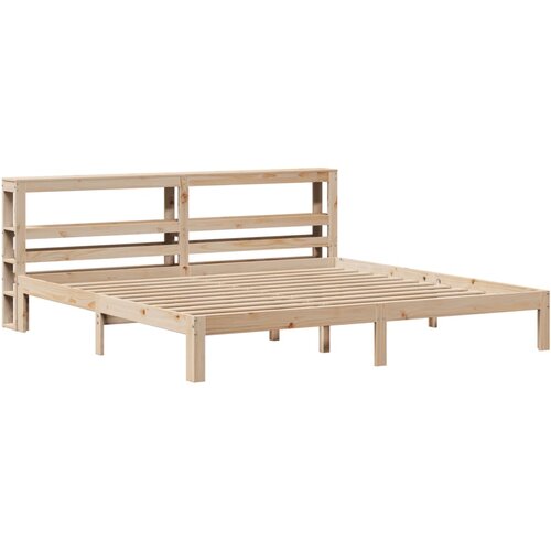vidaXL Posteljni okvir z vzglavjem 200x200 cm trdna borovina, (21311066) Cene