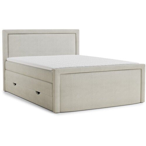 Maison de Rêve Kremno bela boxspring postelja s prostorom za shranjevanje 160x200 cm Fresco &ndash; Cene