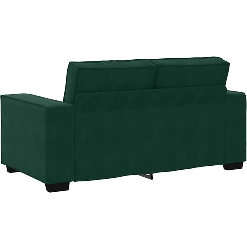  Dvodijelni set sofa s jastucima, tamnozeleni bar&amp;scaron;un Slike