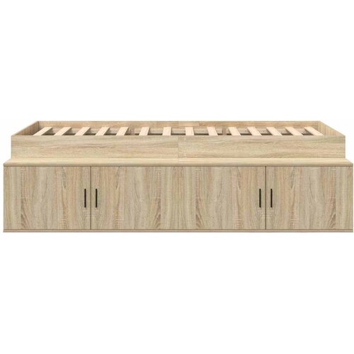  Krevetna konstrukcija s ladicama Sonoma hrast 70 x 190 cm Slike