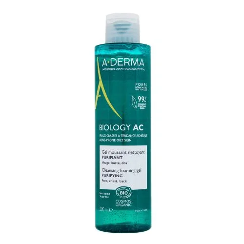 A-derma Biology AC Cleansing Foaming Gel gel za čišćenje lica masna 200 ml za ženske