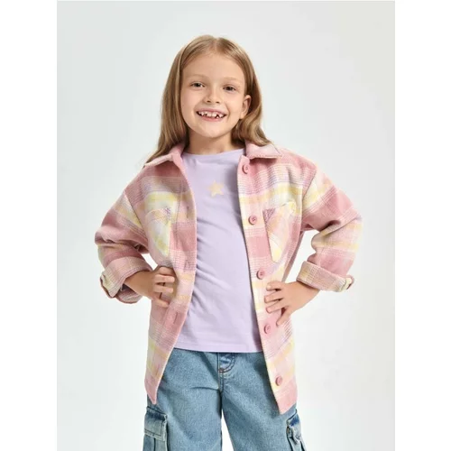 Sinsay karirana košulja-jakna za djevojčice 4692T-MLC