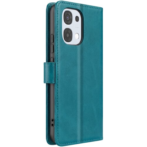 AVIZAR Klasična preklopna torbica za Oppo A6 Pro s funkcijo stojala, Turkizna, (5000274410) Cene
