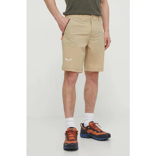 Salewa Kratke outdoor hlače Puez Talveno boja: bež, 00-0000028884