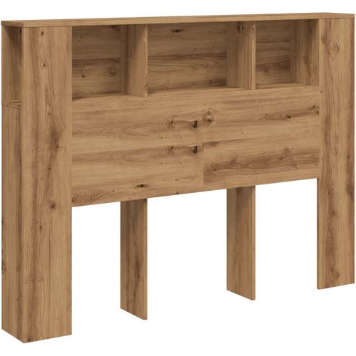 VidaXL Uzglavni ormarić Artisan hrast 140x18,5x102,5 cm izrađeno drvo Slike