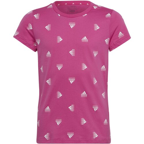 Adidas Tehnička sportska majica 'Brand Love Print ' fuksija / bijela Cene